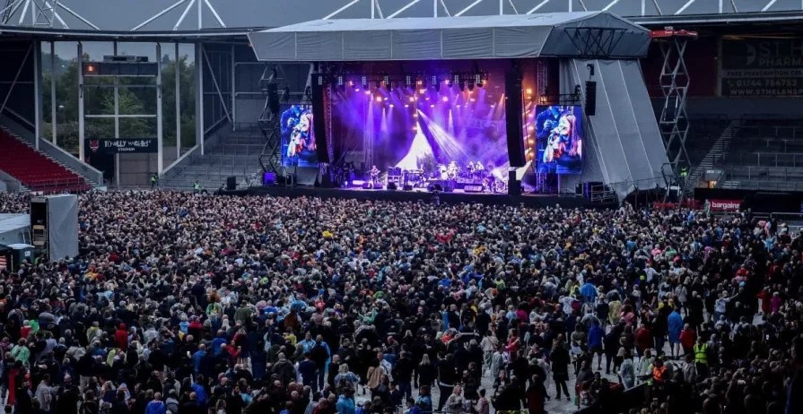 crowd at concert event
