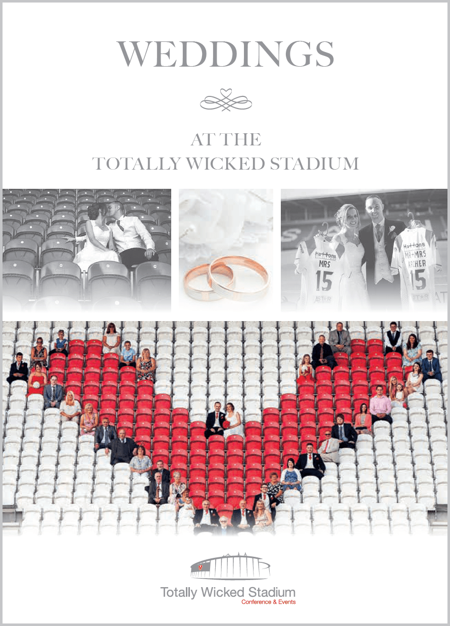 Book Your Wedding Reception at Totally Wicked Stadium