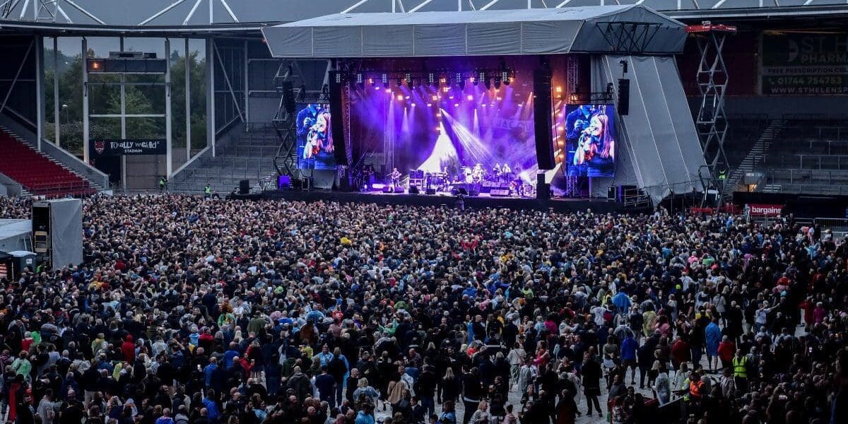 crowd at concert event