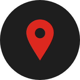 black circle behind red location symbol