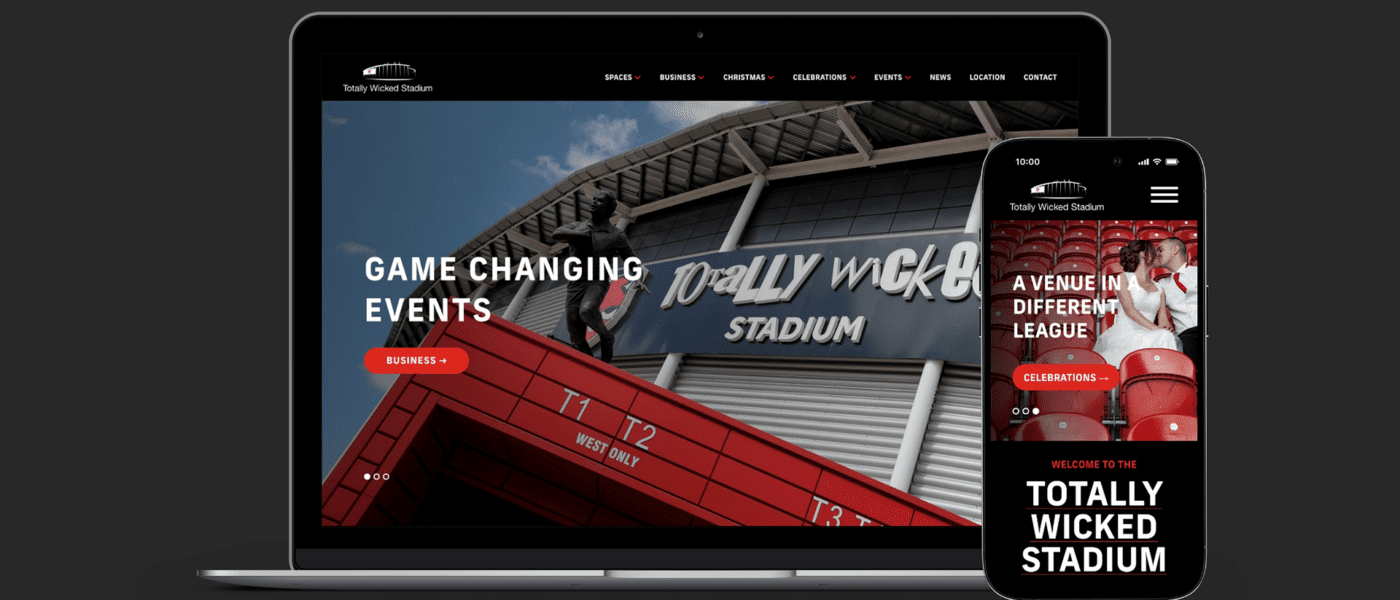 desktop and mobile version of website 2