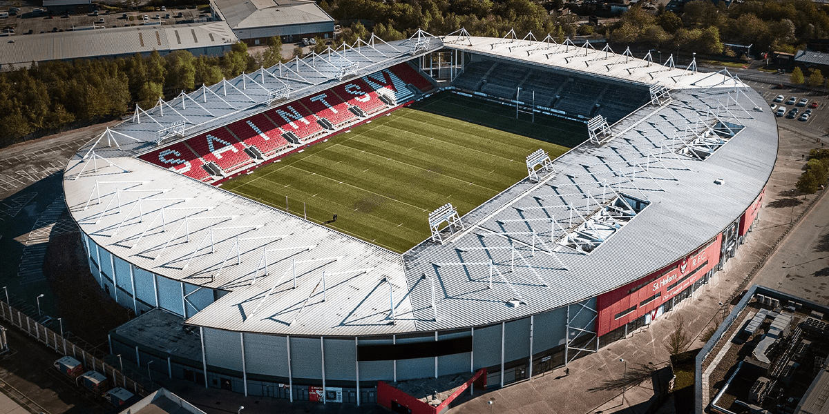 birds eye view of stadium