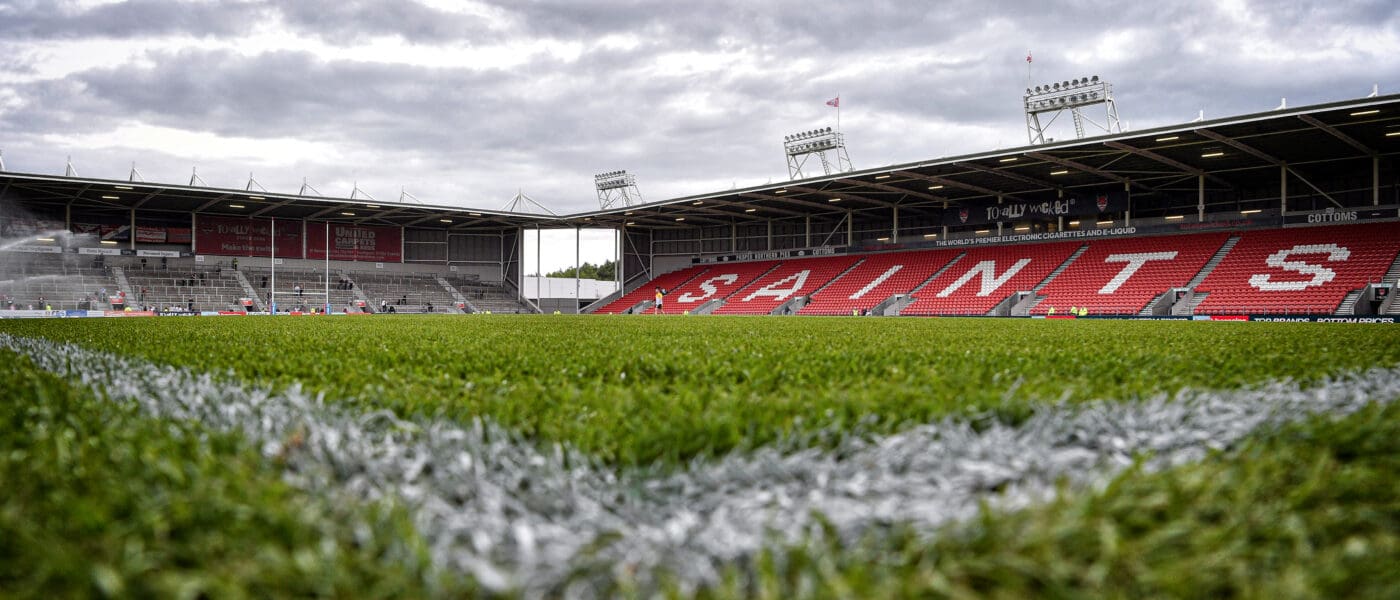 low shot of blades of grass at stadium