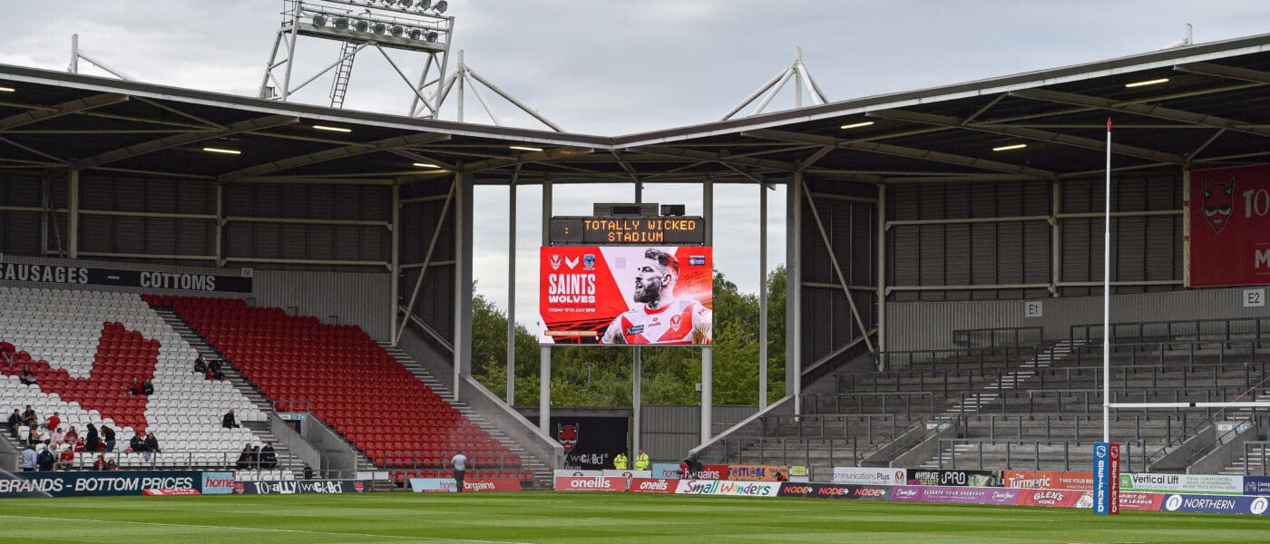 corner of stadium