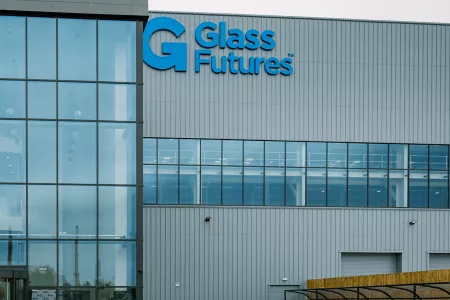 building with glass front