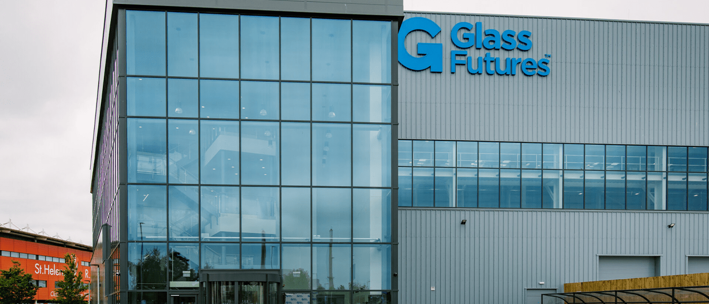 building with glass front