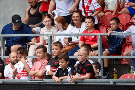 group of young boys in stadium